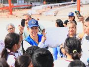 Arranca Lili Campos construcción de un domo en secundaria de Solidaridad