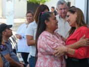 Supervisa Mara Lezama la entrega directa de 55 mil apoyos alimentarios