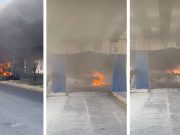 Explota camión de mensajería en Playa del Carmen