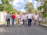 Entrega Marciano Dzul nuevas calles a la población de Cobá