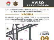 Anuncian canje de placas para vehículos en Q. Roo y cierres viales en Cancún por ello