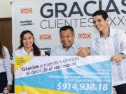 Recibe DIF-Tulum donativo recaudado por tiendas Oxxo