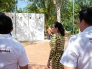 Presidenta Juanita Alonso verifica obras que pronto serán inauguradas