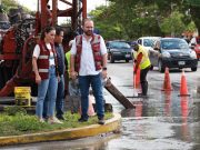 Con brigadas de Servicios Públicos, gobierno municipal activa trabajos preventivos por lluvias en Cancún
