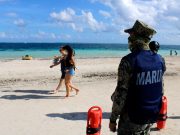 Refuerzan vigilancia en playas de Puerto Morelos por el fin de semana largo