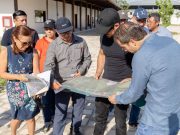 Diego Castañón y Román Meyer supervisan detalles para apertura del Museo Yáanal Ha’ y el Polideportivo Pok Ta Pok