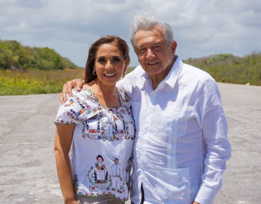 Destaca Mara Lezama avances del salvamento arqueológico con el Presidente
