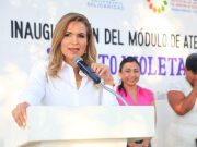 Lili Campos inauguró el Quinto Punto Violeta en apoyo contra la violencia hacia las mujeres