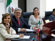 Para proteger a los trabajadores, Mara Lezama firma convenio con Tribunal Federal de Conciliación y Arbitraje