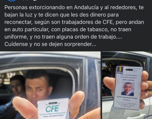 Denuncian nueva forma de extorsión: instalan sellos a medidores o cortan la luz, y se van en autos particulares