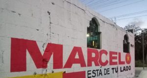 Pájaros en el Alambre | Aparecen bardas en apoyo a Marcelo Ebrard