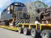 Locomotora para Tren Maya pernocta en Felipe Carrillo Puerto