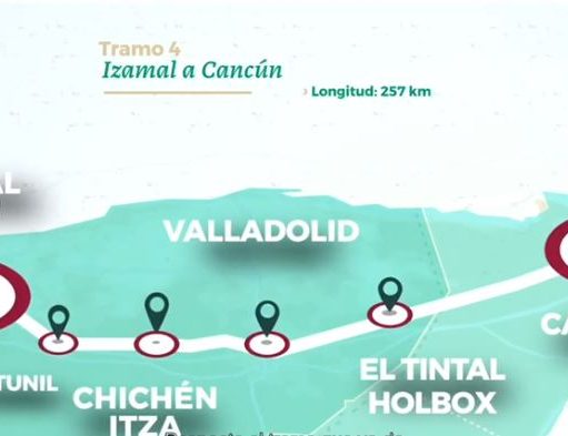 Terminados 200 kms de vía doble electrificada en Tramo 4 del Tren Maya