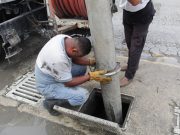 Realiza gobierno de Solidaridad, operativos de limpieza y desazolve a pozos