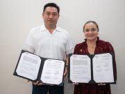 Juanita Alonso y Profeco firman convenio para restablecer el servicio en Cozumel