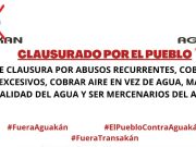 Convocan a clausurar oficinas de Aguakan en Cancún, el proximo viernes 19