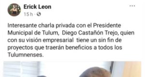 Jaguar Negro | Dialogó alcalde de Tulum con periodista amenazado en Chetumal