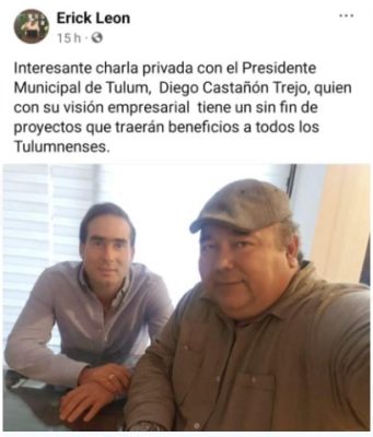 Jaguar Negro | Dialogó alcalde de Tulum con periodista amenazado en Chetumal