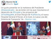 Anuncia Mauricio Vila nueva frontera comercial con EUA por ampliación del Tren Maya