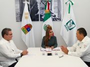 Mara Lezama da la bienvenida al nuevo delegado del IMSS