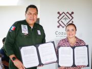 Inaugura Juanita Alonso centro de atención de emergencias y firma convenio con Ángeles Verdes
