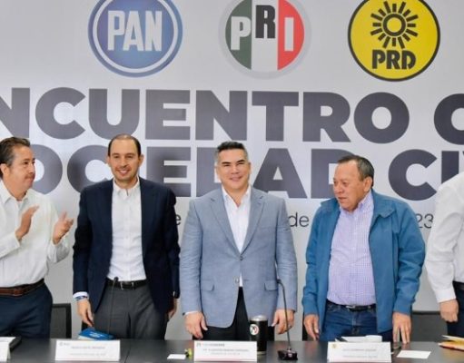 Avalan PAN, PRI y PRD método para candidato opositor