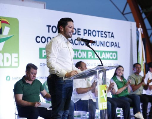 «Unidad y organización hicieron del Verde la segunda fuerza política en QRoo»: Renán Sánchez Tajonar