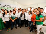 Pide Renán Sánchez Tajonar unidad y trabajo a la nueva directiva del Partido Verde en Isla Mujeres, rumbo al 2024