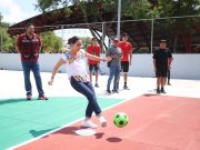 Rehabilita Ana Paty Peralta 9 unidades deportivas y parques en lo que va del año