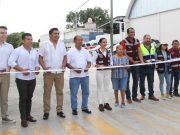 Ana Paty Peralta entrega obra de drenaje a vecinos de la supermanzana 97