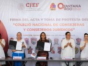 Mara Lezama toma de protesta al Colegio Nacional de Consejeras y Consejeros Jurídicos