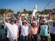 Da pitazo Blanca Merari a salida de embarcaciones del sexto torneo de pesca «la diosa del mar»