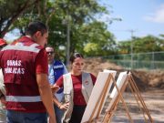 Ana Paty Peralta inicia rehabilitación de canchas de futbol y tenis