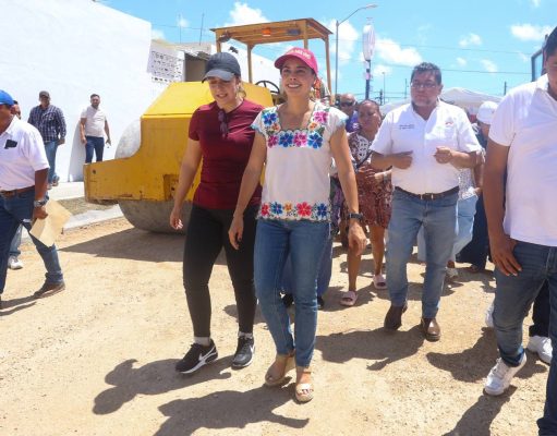 Inicia reconstrucción de calle Págalo en beneficio de las familias cancunenses: Ana Paty Peralta