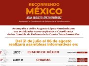 Corcholatas | Vendrá Adán Augusto el viernes a Quintana Roo