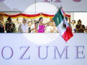 Desde Cozumel, Juanita Alonso realizó el tradicional «Grito de Independencia»