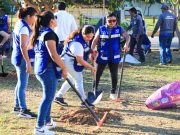 Gobierno de Lili Campos restaura áreas verdes en Villas del Sol