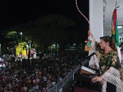 Celebra Mara Lezama Grito de Independencia con el pueblo