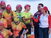 Acompaña la gobernadora Mara Lezama a atletas del Ironman 70.3