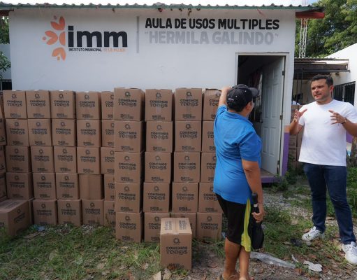 Lleva Pablo Bustamante mensaje de bienestar y seguridad alimentaria a las familias