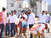 Recorre Ana Paty Peralta las obras en la avenida Orquídeas