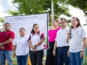 Da banderazo Juanita Alonso a obras de remodelación de cachas deportivas