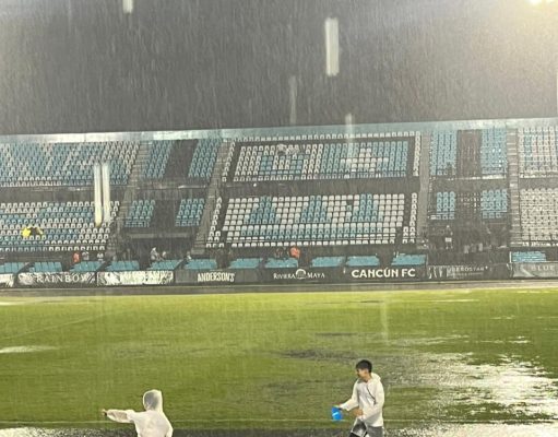 Se suspende partido de Cancún FC por lluvia