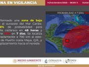 Pronostican fuertes lluvias hoy martes para Quintana Roo
