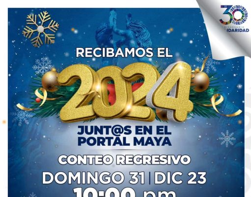 Invita Lili Campos a locales y turistas a recibir el 2024 en el Portal Maya