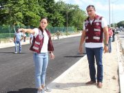 Supervisa Ana Paty Peralta los avances de la construcción de la avenida Politécnico