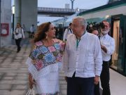 Acompaña Mara Lezama al Presidente Andrés Manuel López Obrador en inauguración del primer tramo del Tren Maya