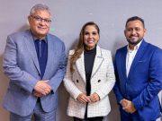 Revisa Mara Lezama con líder del SNTE programas educativos en el estado
