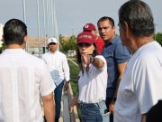 Ana Paty Peralta supervisa el avance del 80% en canchas de la SM 21