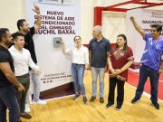 Renueva gobierno de BJ sistema de aire acondicionado en el gimnasio “Kuchil Baxal”